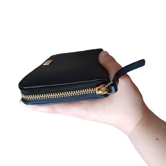 KATE SPADE Newbury Lane Neda Zip Continental Wallet WLRU1498 Black Leather - Picture 4 of 5